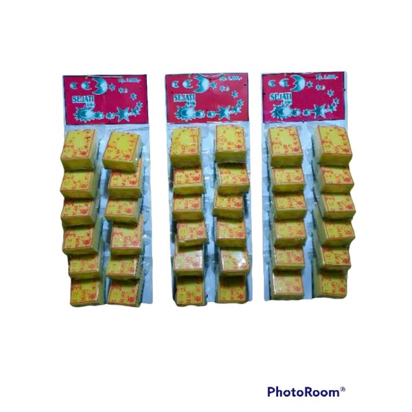 Spon Sponge Cuci Piring Double Isi 12 Pcs 1 Lusin Merk Sejati Family | serabut dan spon