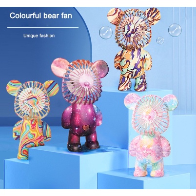 [ ABJ ] Kipas Mini Fan BEARBRICK Kipas Mini Portable BEARBRICK