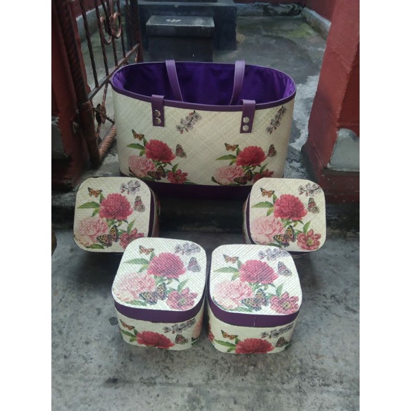 tas set keben 4 deco pandan