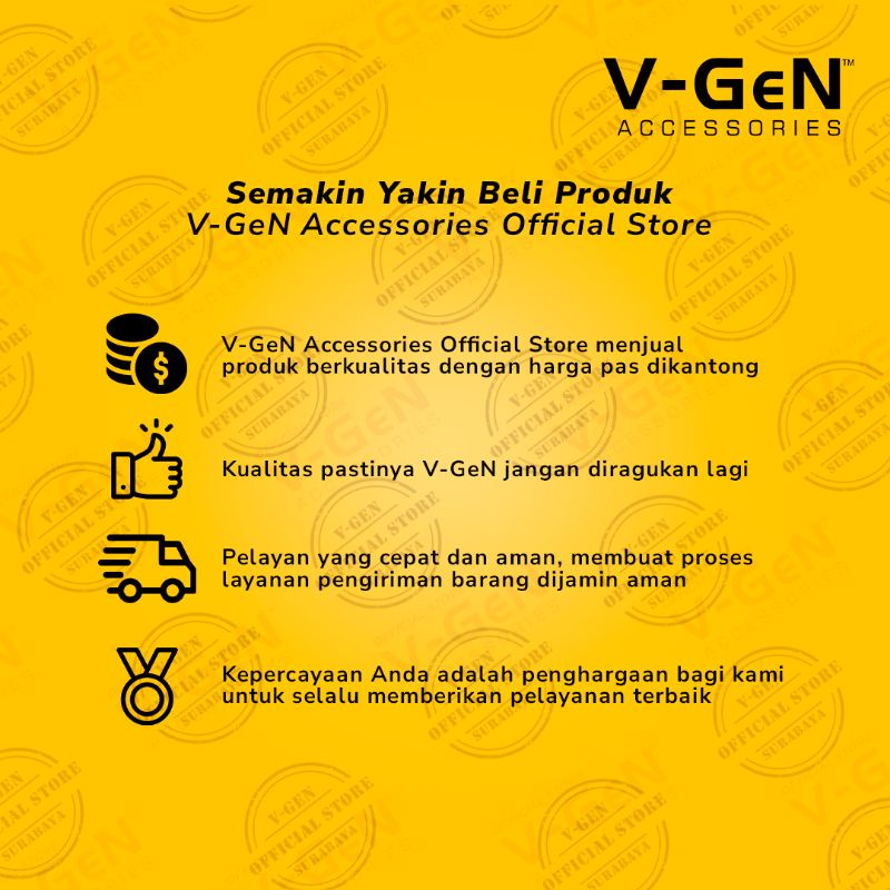 Headset Murah V-GeN VEP1-21 Wired Earphone Headset Stereo Sound VGEN