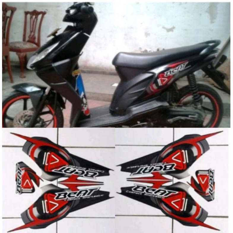 STIKER LIST BODY MOTOR HONDA BEAT CW KARBU 2009/2010