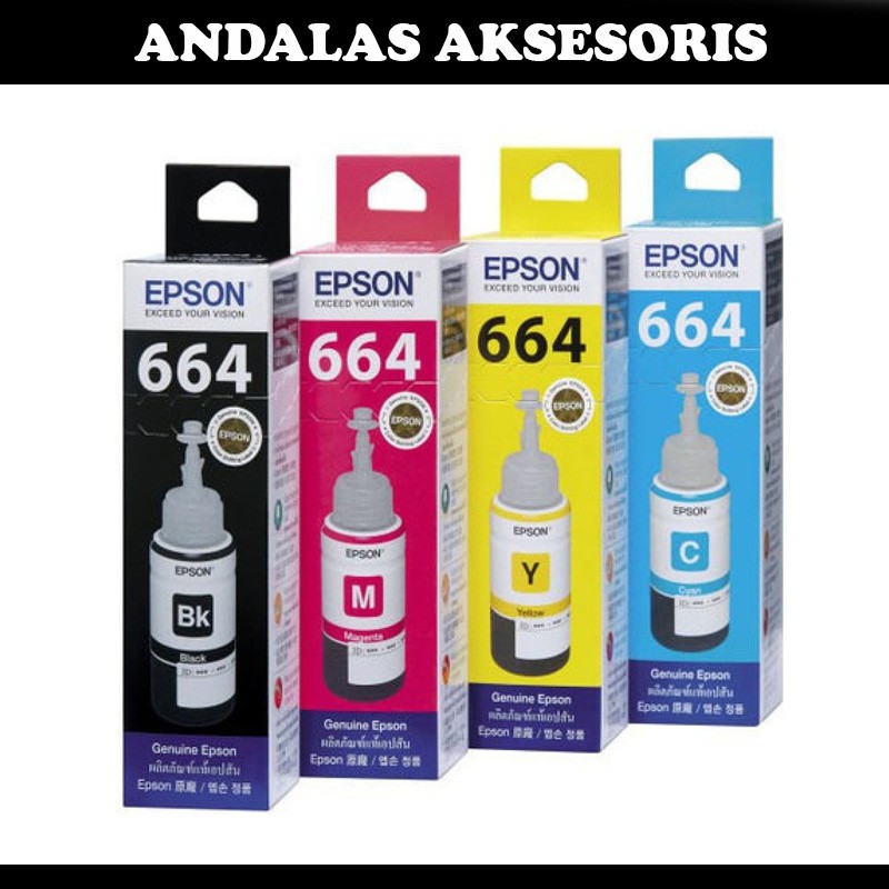 tinta epson original 664 cmyk L100 L120 L200 L220 L300 L310 L365 L1300