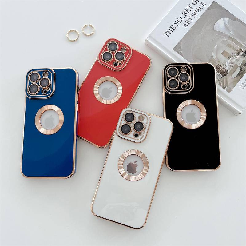 Soft Case TPU Transparan Electroplated Emas Cover iPhone 11 12 Pro Max 11 iPhone 12