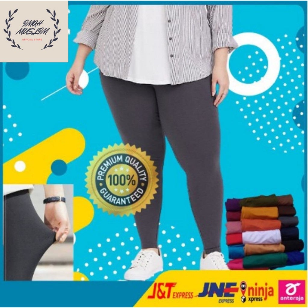 LEGGING PANJANG BAHAN SPANDEK UKURAN XXL  LeggingJumbo Panjang Polos BB 85kg Murah Bisa COD