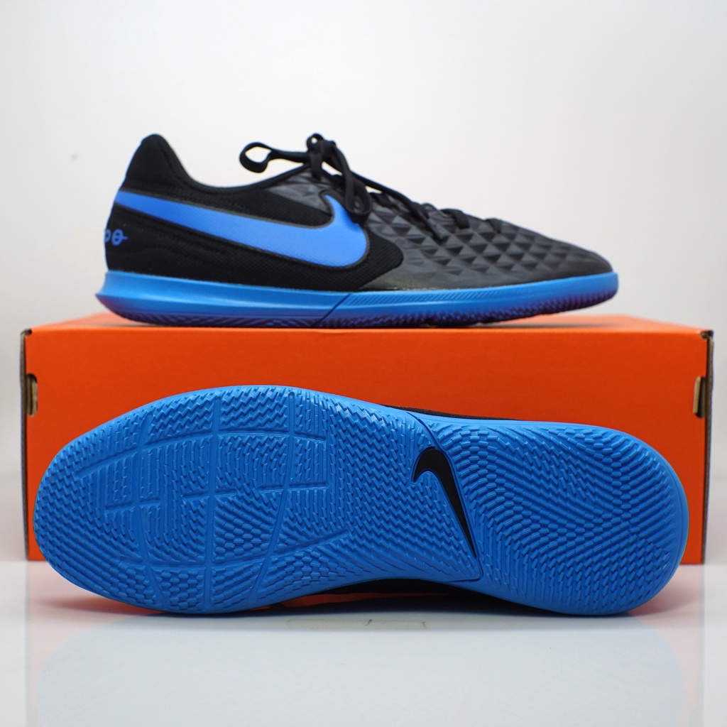 Sepatu Futsal Nike Legend 8 Club IC - Black/Photo Blue  Original | Nike Tiempo 8 Club