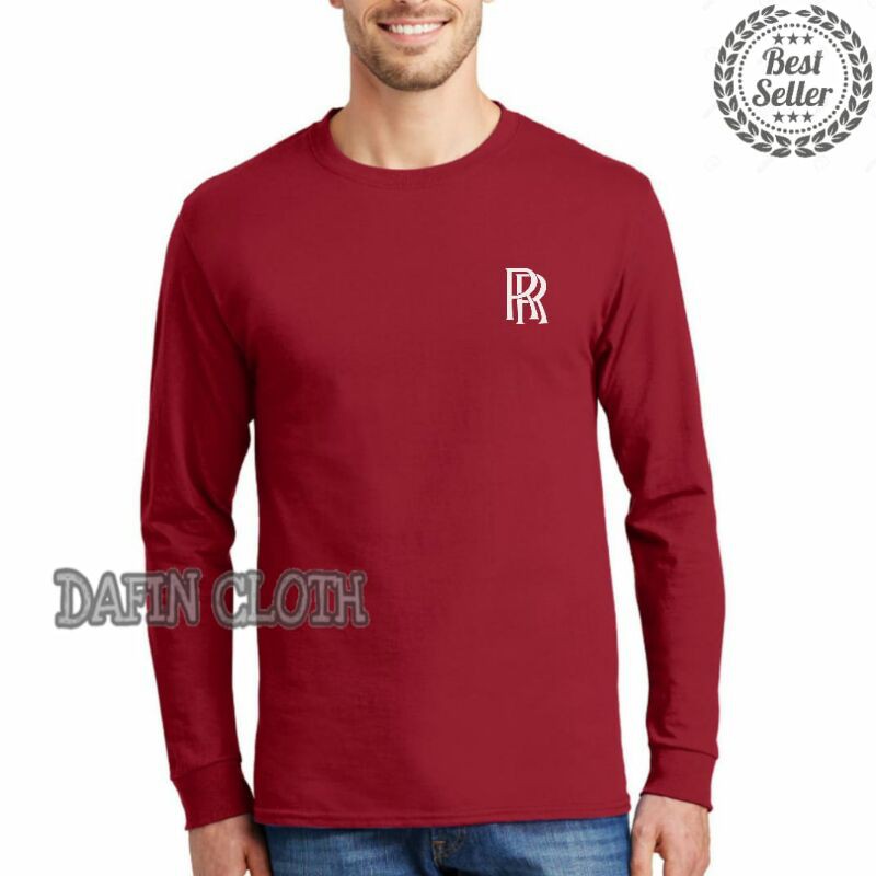 Tshirt Baju Kaos Pria Lengan Panjang Rolls-Royce Populer