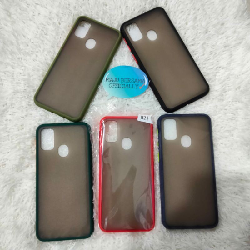 [MB] Softcase Bumper Case Aero Samsung M21 Free antigores / My choice Case matte Silikon Samsung M21
