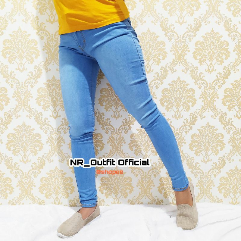 Celana Soft Jeans Panjang Wanita Tebal Premium Softjeans Cewek Legging Jegging NR_Outfit Official COD