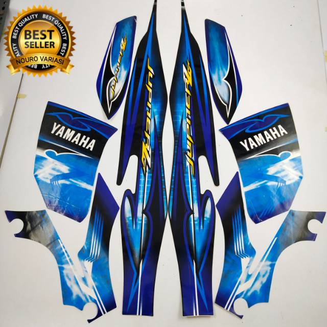striping yamaha jupiter z biru 2009 2010 stiker list body motor standar berkualitas