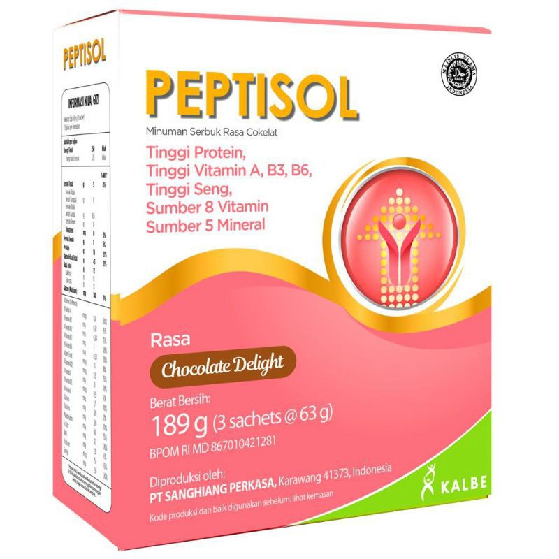 Peptisol Cokelat 189 gr Kalbe