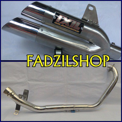 Knalpot Racing Ixil Double Silincer Fullsystem Vixion R15  Cb150r Verza Cs1 Gsx150 Satria Fu Dll