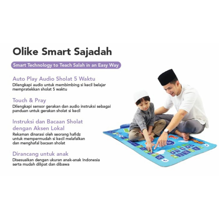 Olike Smart Sajadah Pintar Panduan Ibadah Anak Resmi / Smart Sajadah Sholat Anak | Olike Smart Sajadah 2