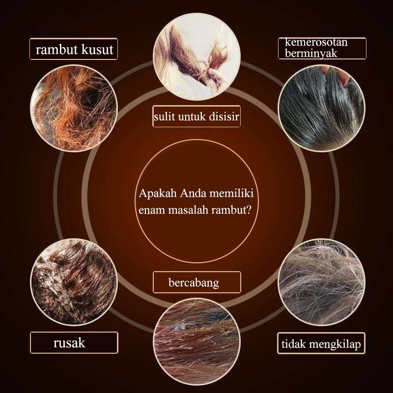 Serum rambut argan oil Memperbaiki rambut kering, keriting, ujung bercabang,pewarnaan, pengeritinga serum rambut