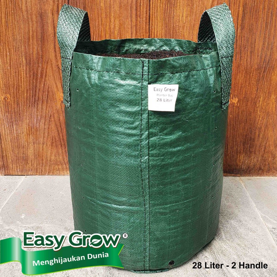 EASY GROW - PLANTER BAG 28 LITER - size 30 x 40 cm - planterbag easy grow - merk EASY GROW ASLI