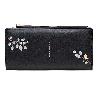 Dompet Panjang Lipat Resteting Wanita AS3016 Dompet Wanita Import Real Pict-8