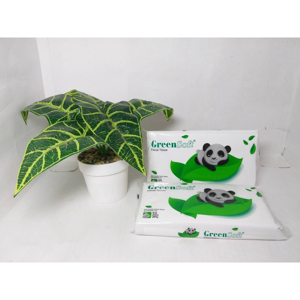 Tissue Wajah Facial Travel Pack Green Soft Facial Tisu Saku Isi 50 Sheets Sheets 2 Ply Murah