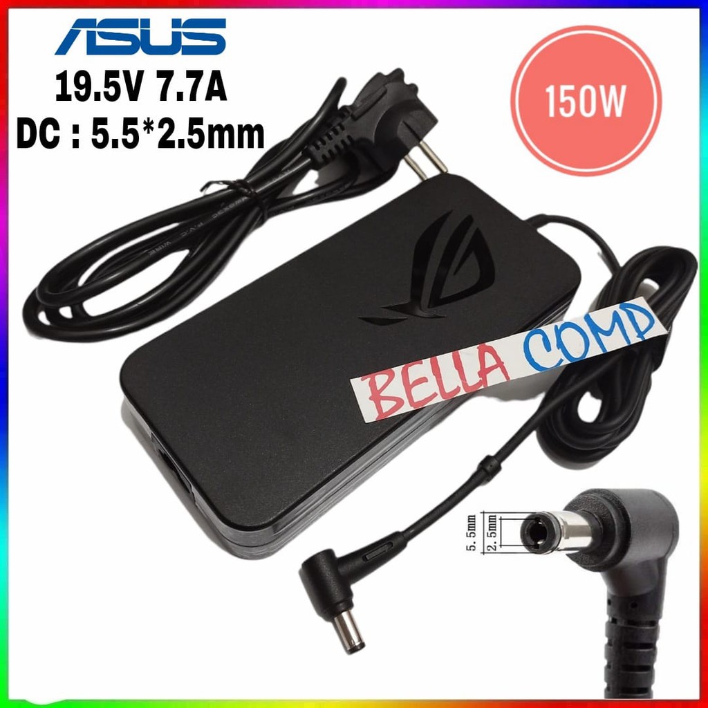 CHARGER ASUS 19.5V 7.7A 150W 5.5*2.5mm Adaptor Charger Laptop Asus G50 G51J 3D G51JX G50VT G70 G70G G71 G71G G72GX G53SX G53SW G53JW G71GX G71V G73 G73J G74S G74SX G73JH G73JW G73SW