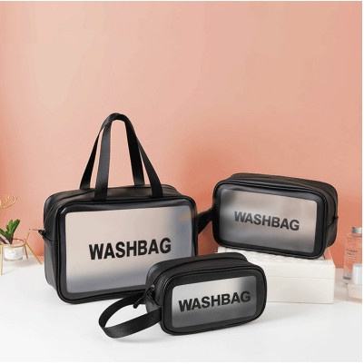 Sgmshop AG Tas Kosmetik Tebal Transparan Anti Air Travel Kit Toiletries Bag Travel Pouch Multifungsi