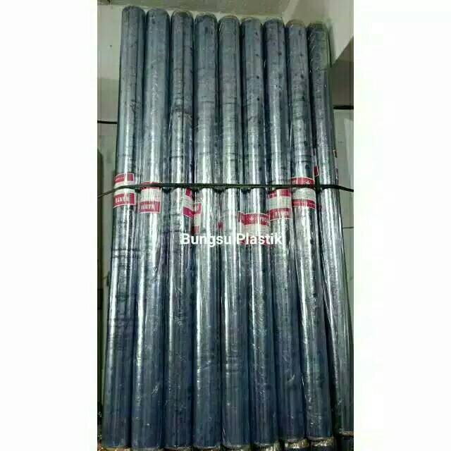 Karpet Meteran Taplak Meja Plastik Meteran Putih Transparant