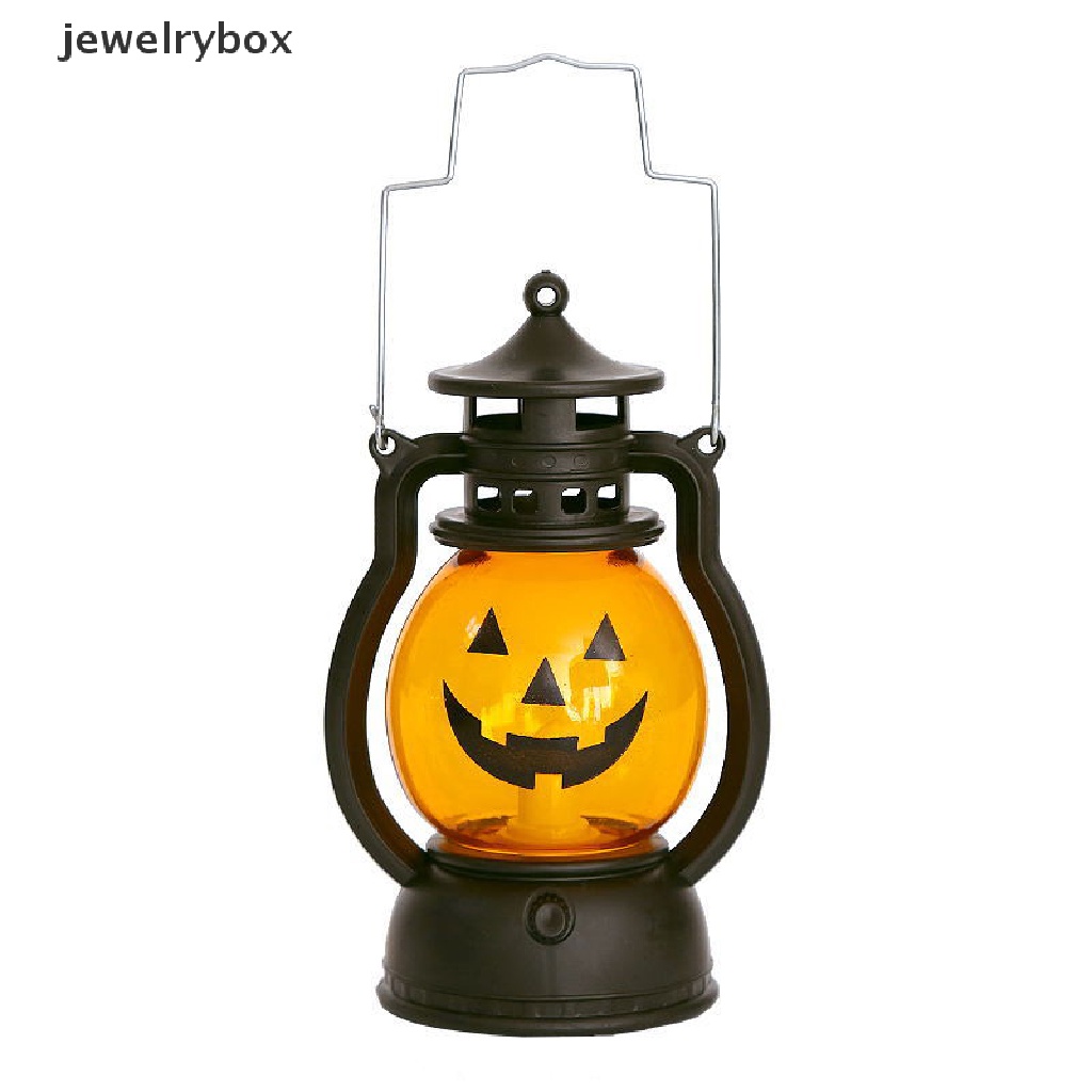 (jewelrybox) Lampu Lentera LED Bentuk Labu Halloween Untuk Dekorasi Rumah