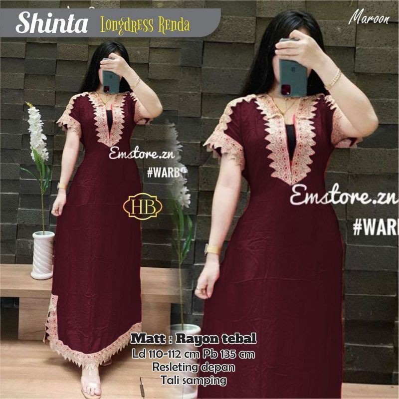 Daster Arab Shinta | Daster Arabian Renda Rayon Super 8454 Grade A Busui / Daster Kekinian