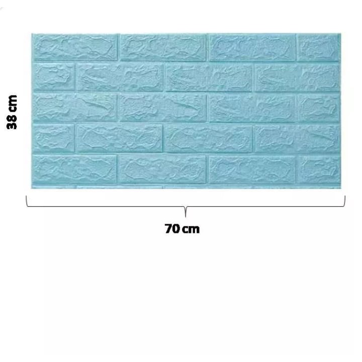 Wallpaper Dinding 3D Motif Batu Bata Foam Ukuran 70x77cm Ketebalan 3mm dan Banyak ukuran Lain Murah Meriah-2