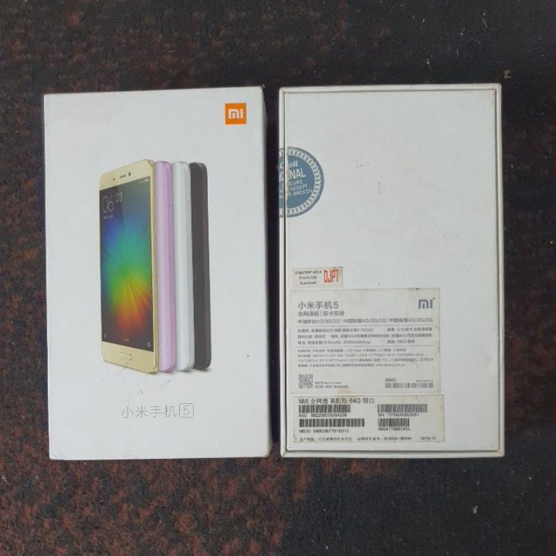 DUS BOOK KARDUS BOX XIAOMI MI5 / MI 5 PRIME ORIGINAL COPOTAN