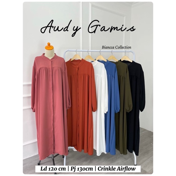 GAMIS AUDY GAMIS CRINKLE JUMBO MUSLIM BUSUI BUMIL FRIENDLY