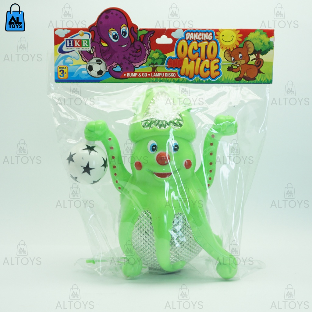 Mainan Octopus Dancing / Gurita Goyang Berjalan Berbunyi Musik Lucu HKR 66-005-188