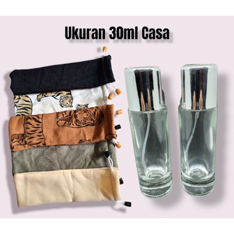 SARUNG BOTOL PARFUME KANTONG BOTOL PARFUME POUCH BOTOL PARFUME UKURAN 30 ML CASA