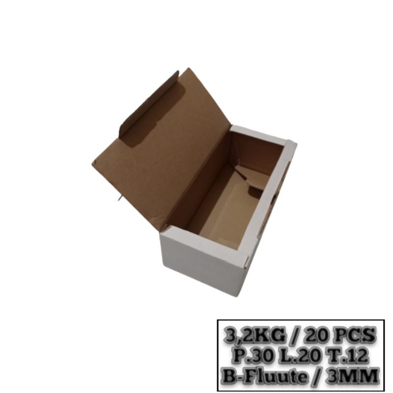 

BOX KARDUS DIE CUT PACKING PAKET SANDAL/SEPATU 32x20x12