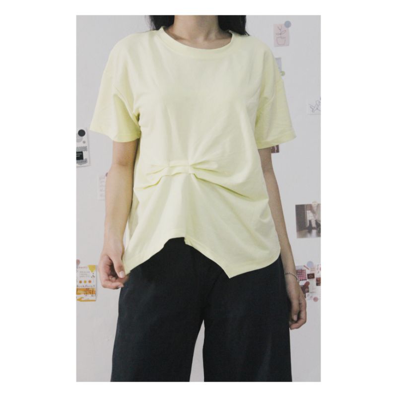 KAOS SANTAI WANITA KUNING LEMON