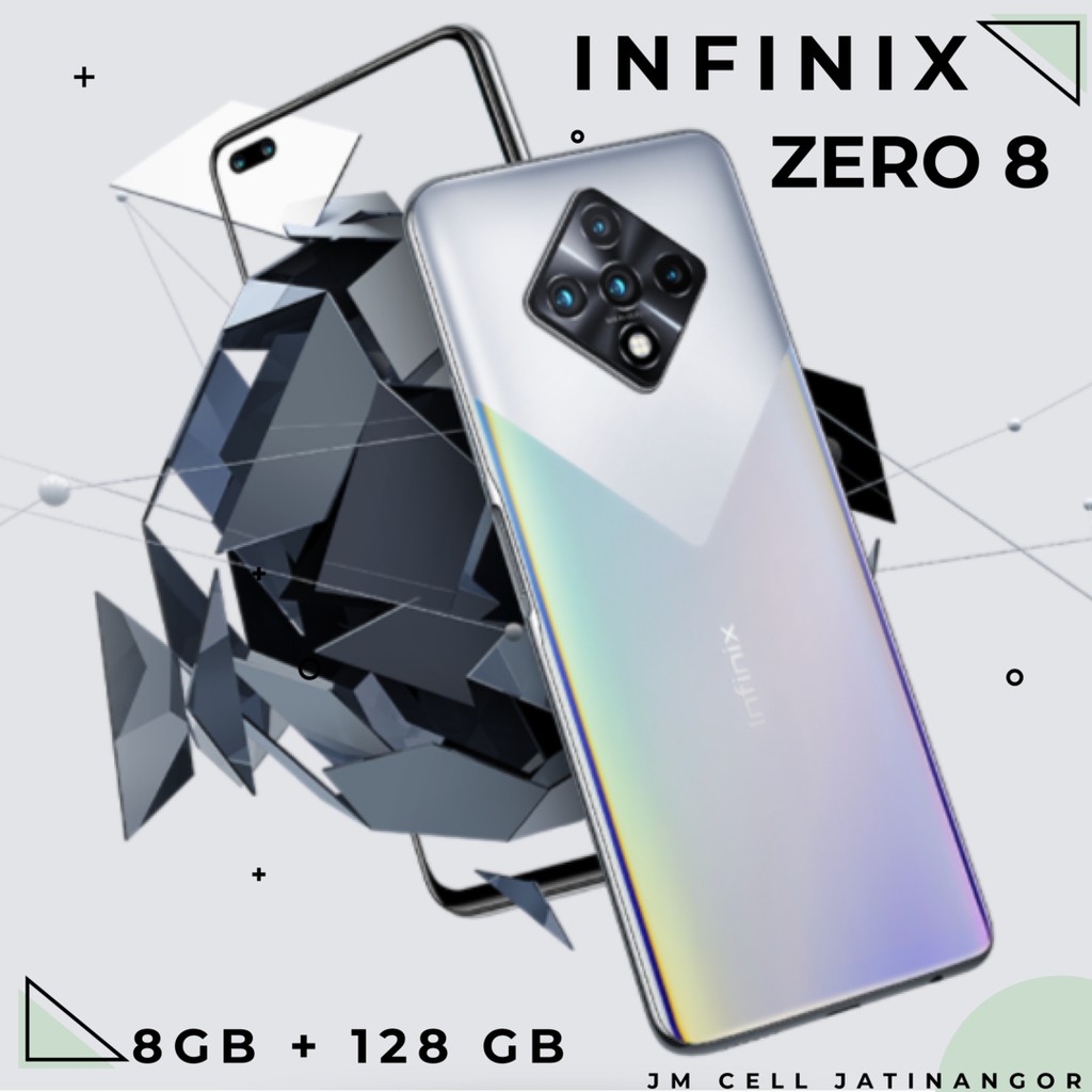 Infinix Zero 8 8/128 GB - GARANSI RESMI 100% INFINIX INDONESIA  - BLACK