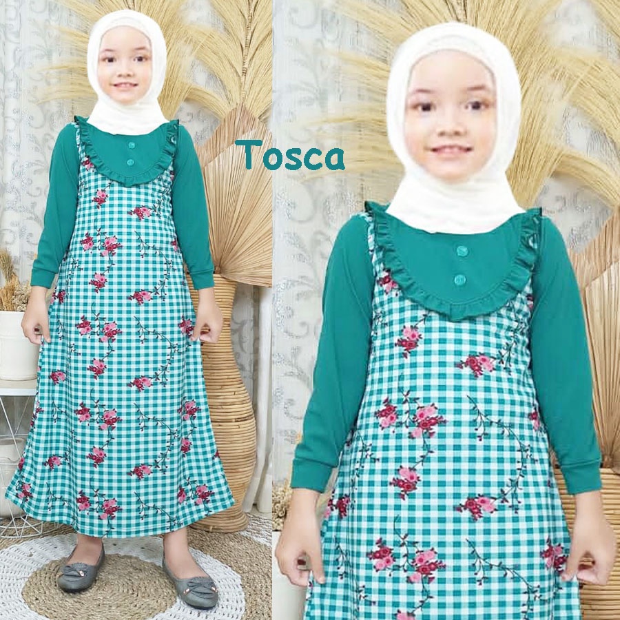 CARLINA Gamis Bunga Metta Anak Perempuan Dress Cantik Maxy