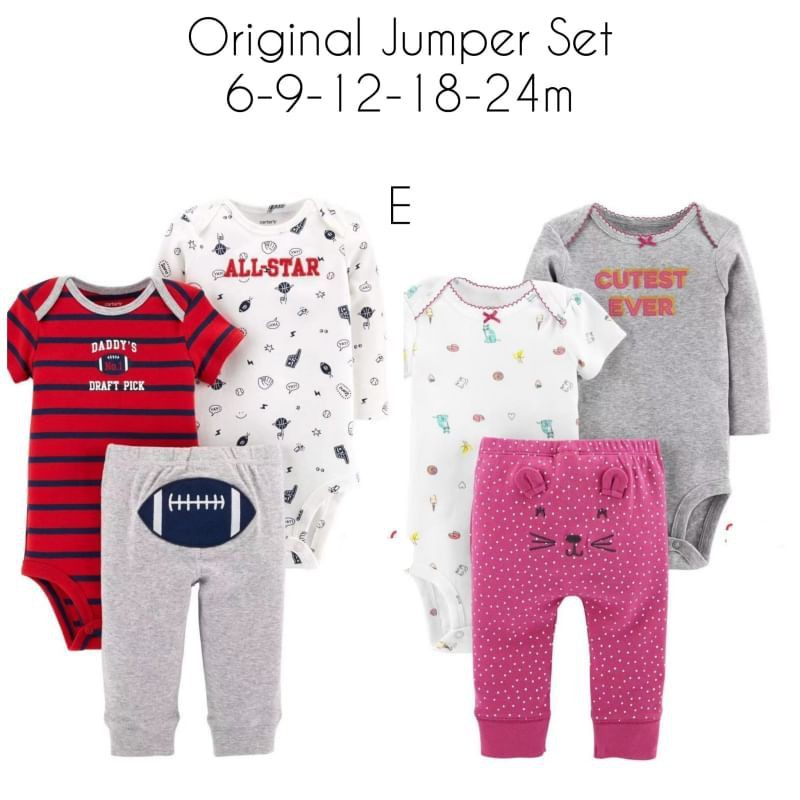 Set Jumper 3in1/ set 3in1/ jumper bayi baju bayi