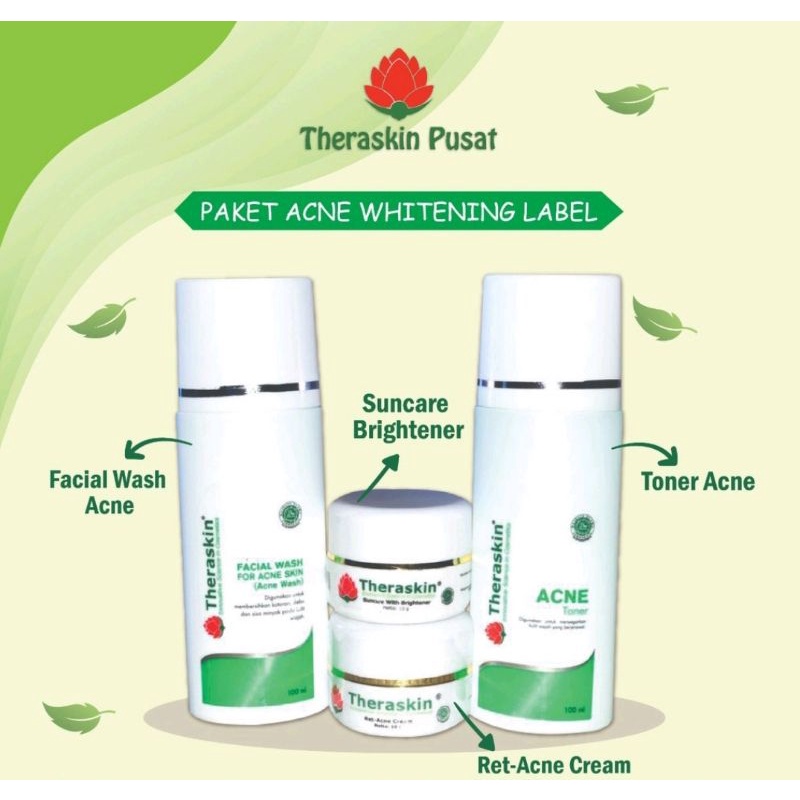 THERASKIN ACNE WHITENING/Paket Acne whitening THERASKIN