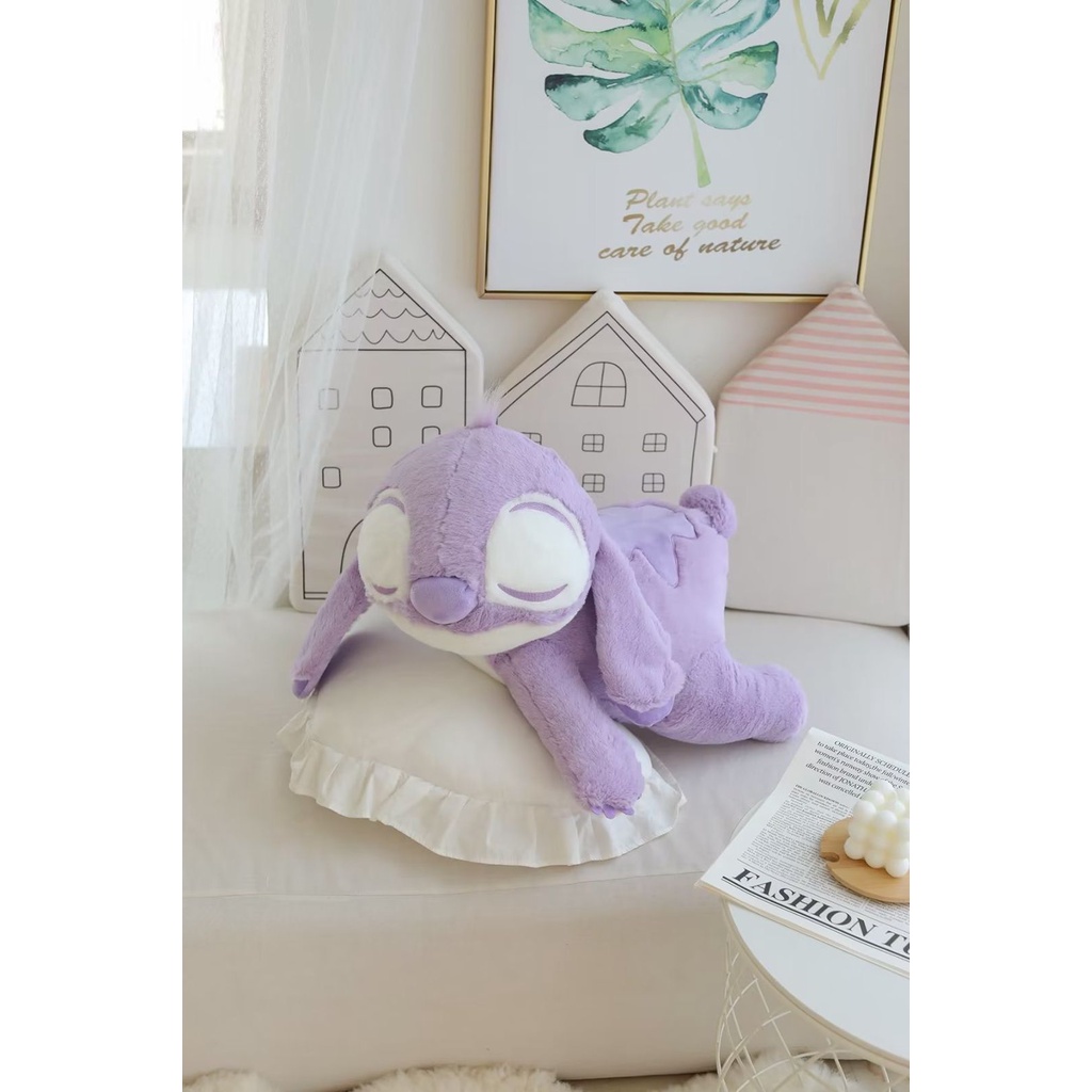 BONEKA LILO STITCH FLUFFY UNGU LILAC PURPLE PLUSH IMPOR