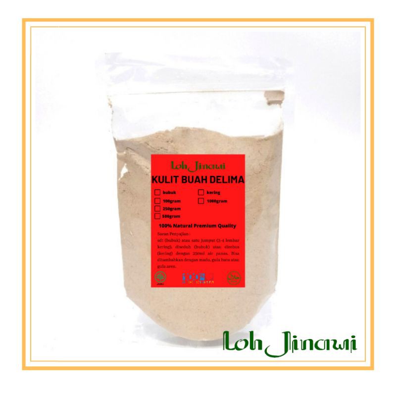 

Kulit buah delima bubuk 100 gram murni tanpa campuran