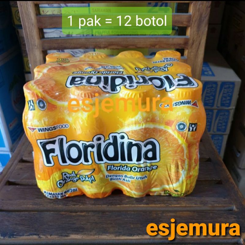 

Floridina Orange per pak isi 12 botol / Pulpy