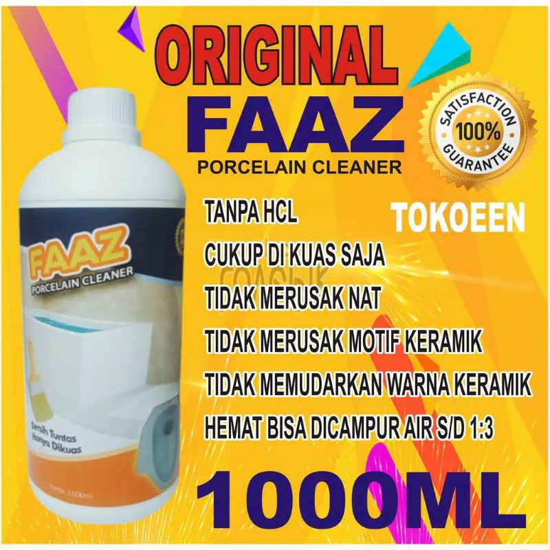 ORIGINAL FAAZ PORCELAIN CLEANER