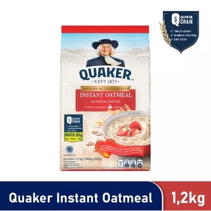 Quaker Instant Oatmeal 1200 Gr Pouch 1200Gr