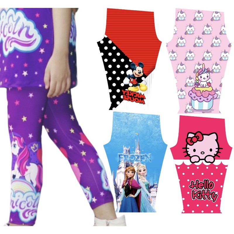 Legging anak  printing karakter