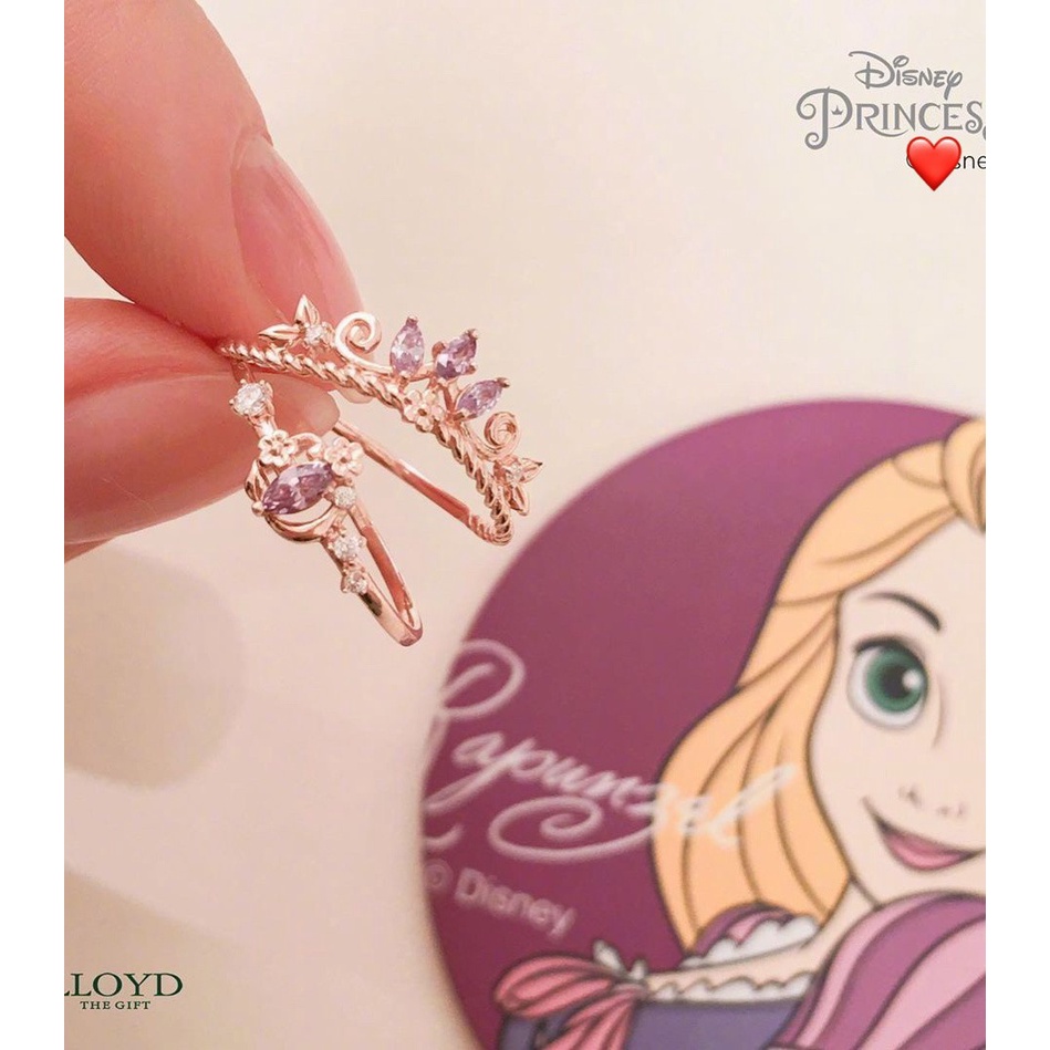 Ready Stock Cincin Adjustable Disney Princess Ring 925 Silver Open Crown Ring Versi Korea