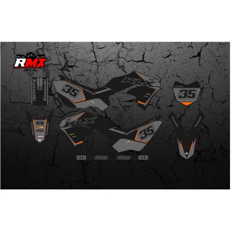 DECAL KLX 230 FULLBODY (006) DEKAL STIKER KLX 230 R S SM SE 2019 2020 2021 2022 2023 LAMA HITAM HIJA