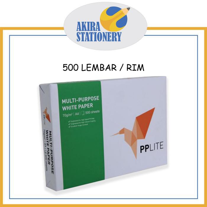 

Kertas / Kertas Hvs A4 70 Gr Pplite / Pp Lite 1 Rim / 500 Lembar - 75