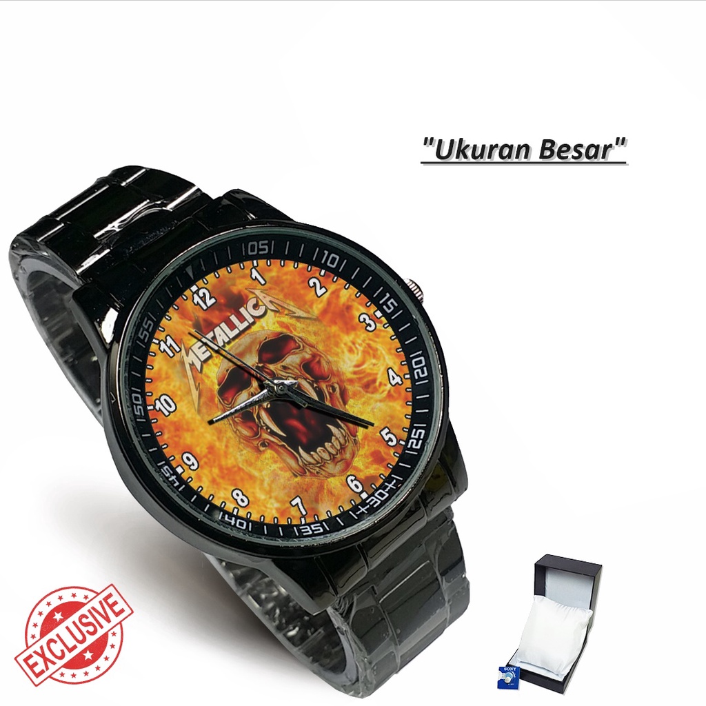 Jam Tangan Rantai Couple BAND OF METALLICA - 03 (Awesome)