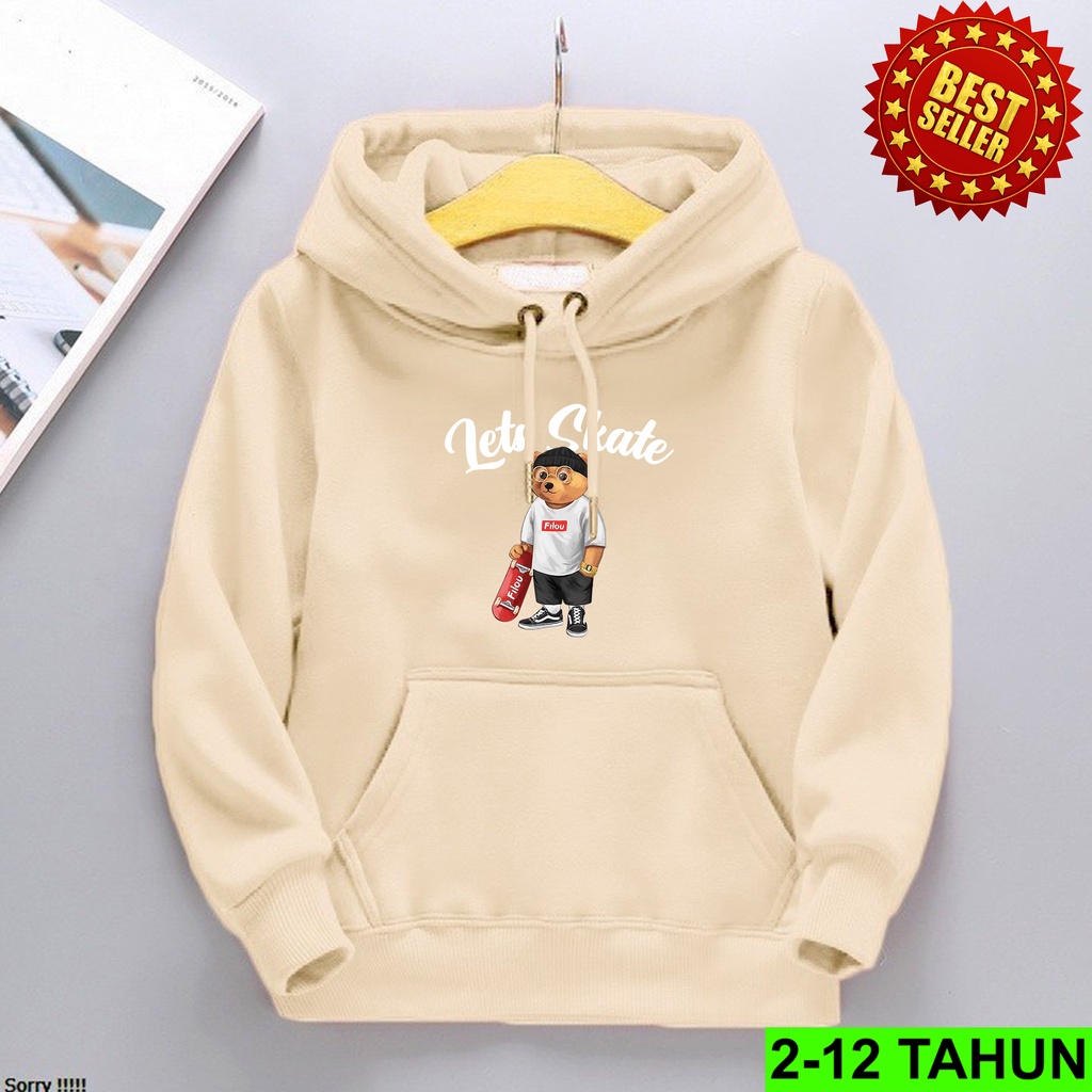 Hoodie LETS SAKTE Anak Laki Laki Perempuan / Jaket BEST SELLER  Anak Usia 2 3 4 5 6 7 8 9 10 11 12 Tahun / Sweater TERBARU Anak Cewek Cowok  Switer Distro Bisa COD