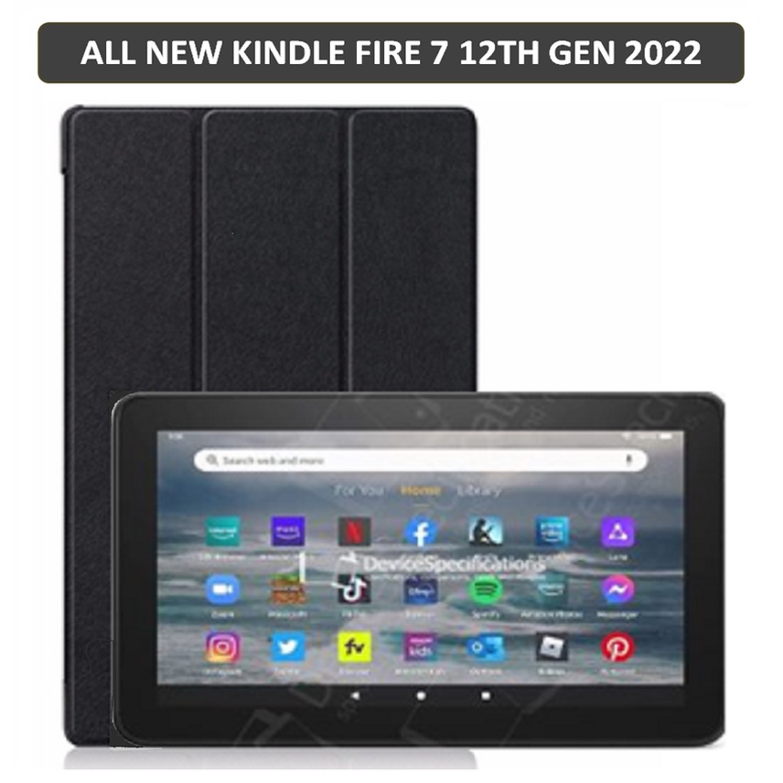 Flip Case Amazon All New Kindle Fire 7 inch 12 Generation 2022 Smart Cover