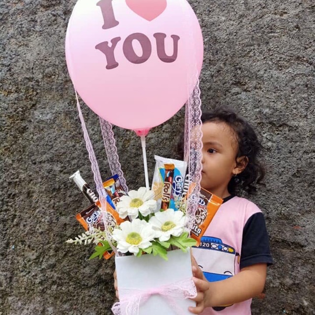 Balloon Snack Box Buket - kado ulang tahun -