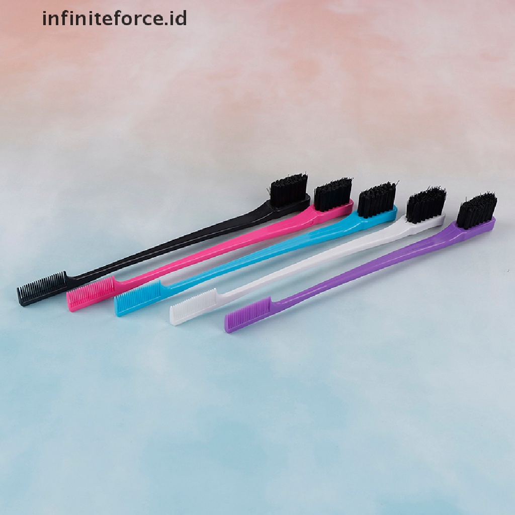 Infiniteforce.id Sisir brush Dua Sisi Aplikator gel Rambut Wanita